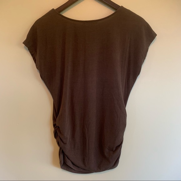 Brown top with fun stud details, Small - Picture 2 of 5